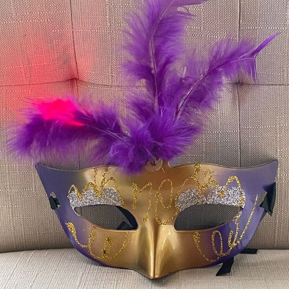 Halloween Mask Light Up Party Eye Masquerade Fancy Party Mask Women Mask - Picture 2 of 8